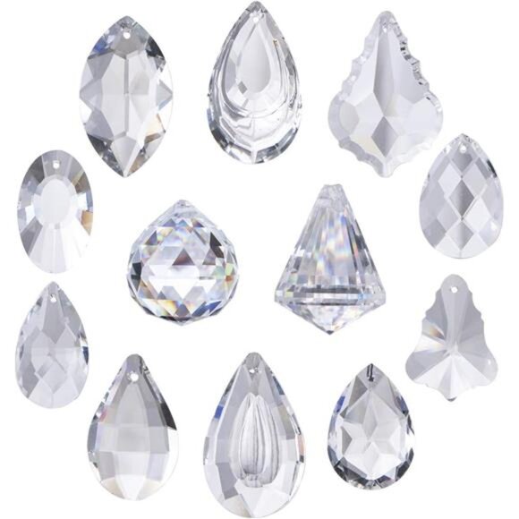 Clear Jewelry Crystals Pendants Chandelier Lamp Lighting Drops Prisms - Picture 1 of 7